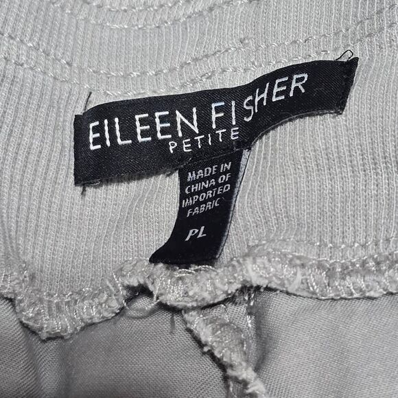 Eileen Fisher Grey Cropped Capri Ballon Pants - Picture 3 of 4